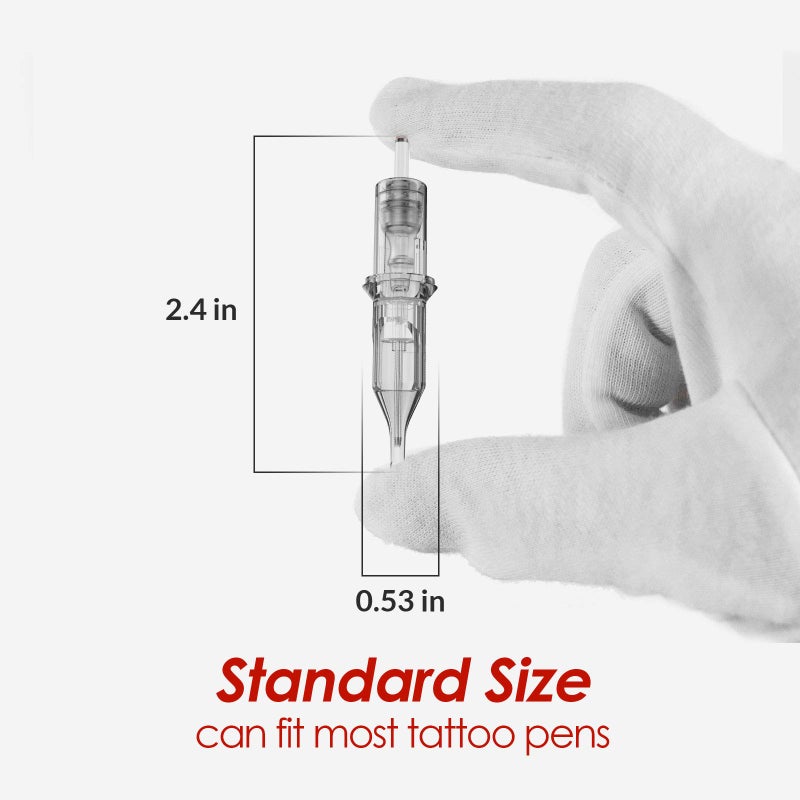 Wormhole Tattoo إبر كارتريدج وشم وورم هول، 9RL إبر وشم 20 قطعة إبر كارتريدج وشم دائرية للاستخدام مرة واحدة لآلة الوشم قلم الوشم مستلزمات الوشم 1209RL - Image 3